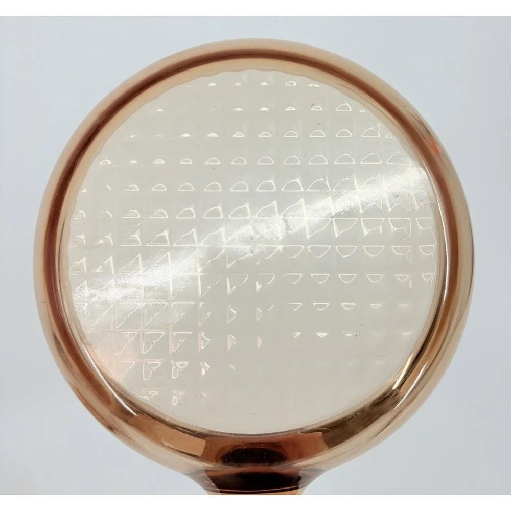 Corning Vision Ware Amber 7 Inch Glass Skillet Fry Pan Waffle Bottom France